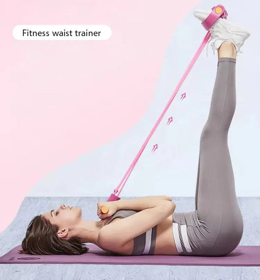 🏋️Taśma oporowa do ćwiczeń fitness – 4 rury pedałowe do ćwiczeń nóg