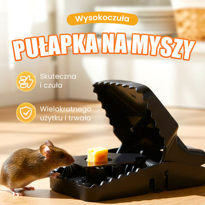 Wielokrotnego użytku pułapka na szczury z wysoce czułym mechanizmem wyzwalającym