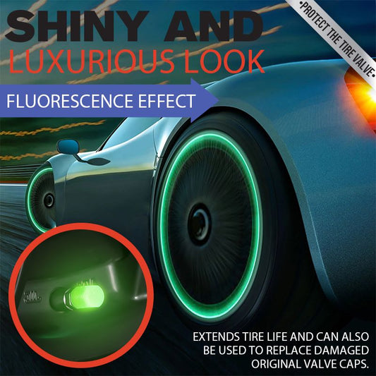 Uniwersalne fluorescencyjne korki do zaworów opon samochodowych, 4 szt.