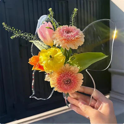 🎁🌸Przezroczysty wazon ozdobny inspirowany motylem