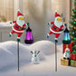 Wczaruj świąteczną atmosferę! 🎅 Lampa solarna Święty Mikołaj – magiczne światło wypełnia ogród świątecznym blaskiem. ✨