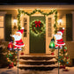 Wczaruj świąteczną atmosferę! 🎅 Lampa solarna Święty Mikołaj – magiczne światło wypełnia ogród świątecznym blaskiem. ✨