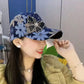 🦋Czapka baseballowa z siateczką i kokardką w kwiatowy wzór🧢