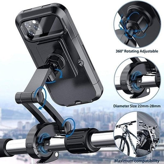 🏍️ Wodoodporny Uchwyt na Telefon do Roweru i Motocykla 📱