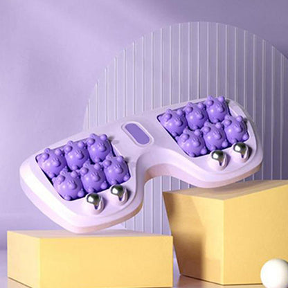 💜🦶 Przenośny podwójny wałek do masażu stóp – relaks w dowolnym miejscu i czasie