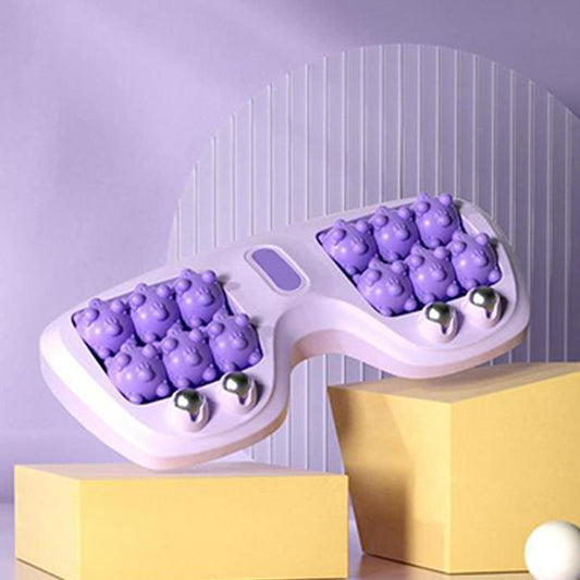 💜🦶 Przenośny podwójny wałek do masażu stóp – relaks w dowolnym miejscu i czasie