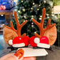 🎅Świąteczna wyprzedaż🎅Spinka do włosów z rogami renifera