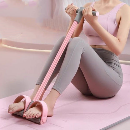 🔥 KUP 1, DRUGI GRATIS 🌿🦵 Taśma oporowa z uchwytem do ćwiczeń z pedałami – wytrzymały lateks, idealna do treningu siłowego, jogi i rehabilitacji 🧘‍♀️💕