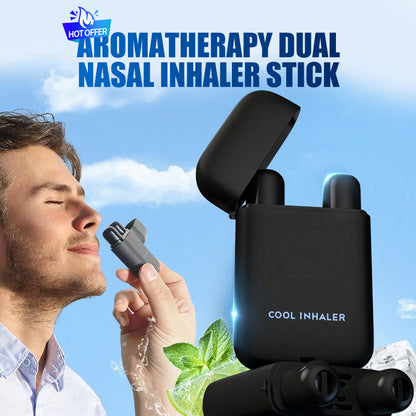 Aromaterapeutyczny inhalator do nosa z podwójnym sztyftem