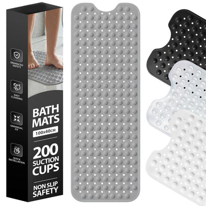 🛁Antypoślizgowa mata do wanny z przyssawkami, 100 × 40 cm 🚿🧼