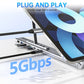 💻Podstawka pod laptopa z stacją dokującą USB-C i złączem HDMI 4K