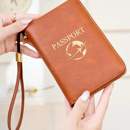 Portfel na paszport z ochroną przed RFID