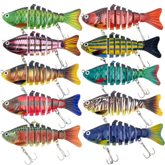 🎣 Wielosegmentowa bioniczna przynęta wędkarska do pływania🐟
