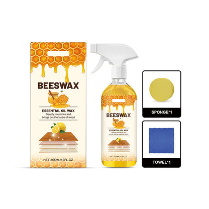 ✨Uniwersalny spray do drewna z woskiem pszczelim – 355 ml, czyści, odżywia i nabłyszcza 🌿