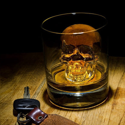 🧊 KUP 2, 1 GRATIS! Foremka czaszka – wolne topnienie, do whisky 🥃