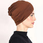 🧕 Elastyczny turban w stylu indyjskim – z fałdami z przodu | Do jogi, podróży, spania, imprez🎁