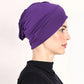 🧕 Elastyczny turban w stylu indyjskim – z fałdami z przodu | Do jogi, podróży, spania, imprez🎁