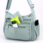 👜🌿 Nylonowa torba crossbody z wieloma kieszeniami — lekka, wodoodporna, idealna na każdą przygodę